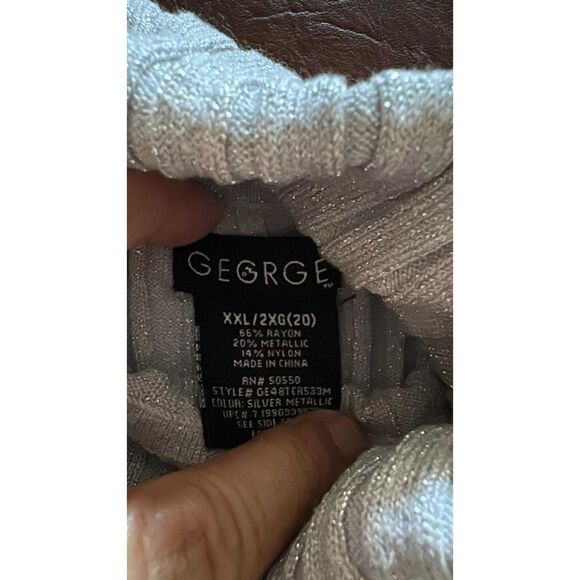 Women's Sweater  Gray XXL (20)  Turtle neck George - Picture 2 of 4